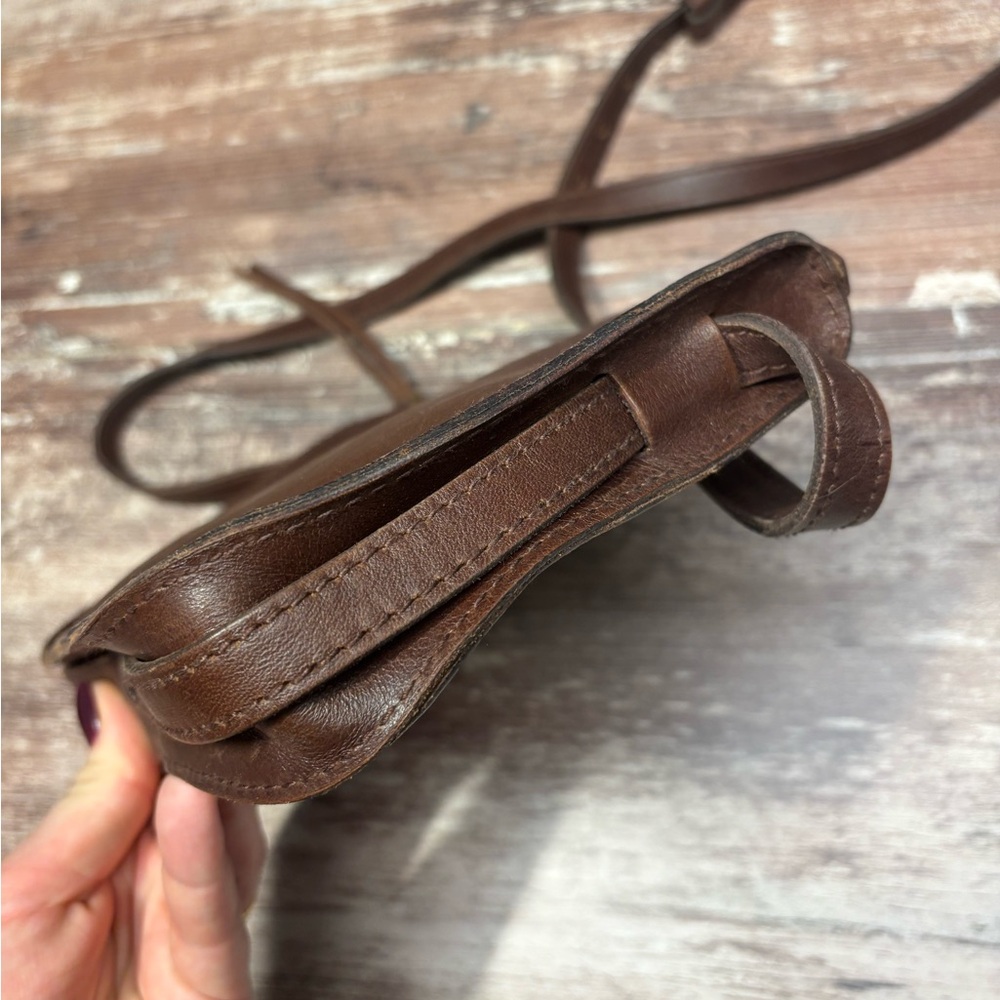 Madewell | VGUC Brown Leather Simple Crossbody Bag Leather Classic Chic Suede - Picture 8 of 13